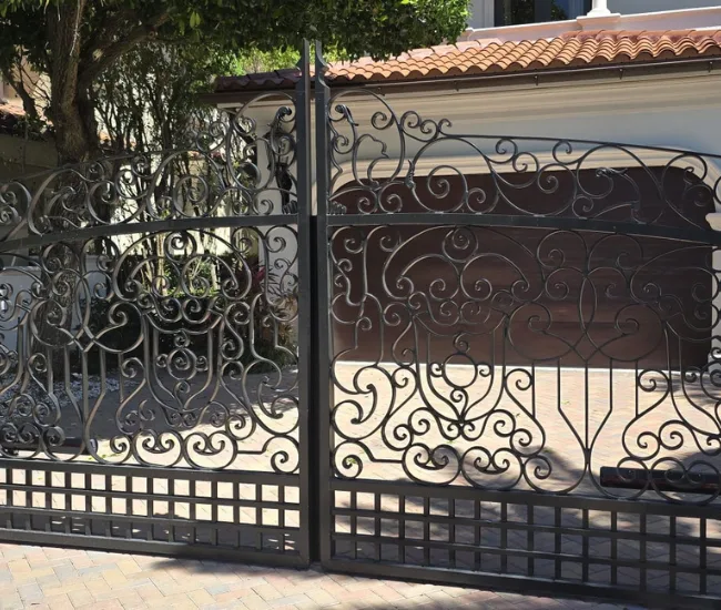 Custom driveway gates